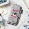 Fashion Shark Pattern Long Wallet Multifunctional Portable Card Holder Purse Daily Use Casual Storage Bag 