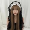 Black / White Lace Bow Hair Band Gothic Style Lolita Girls Headband Lolita Headwear  Party