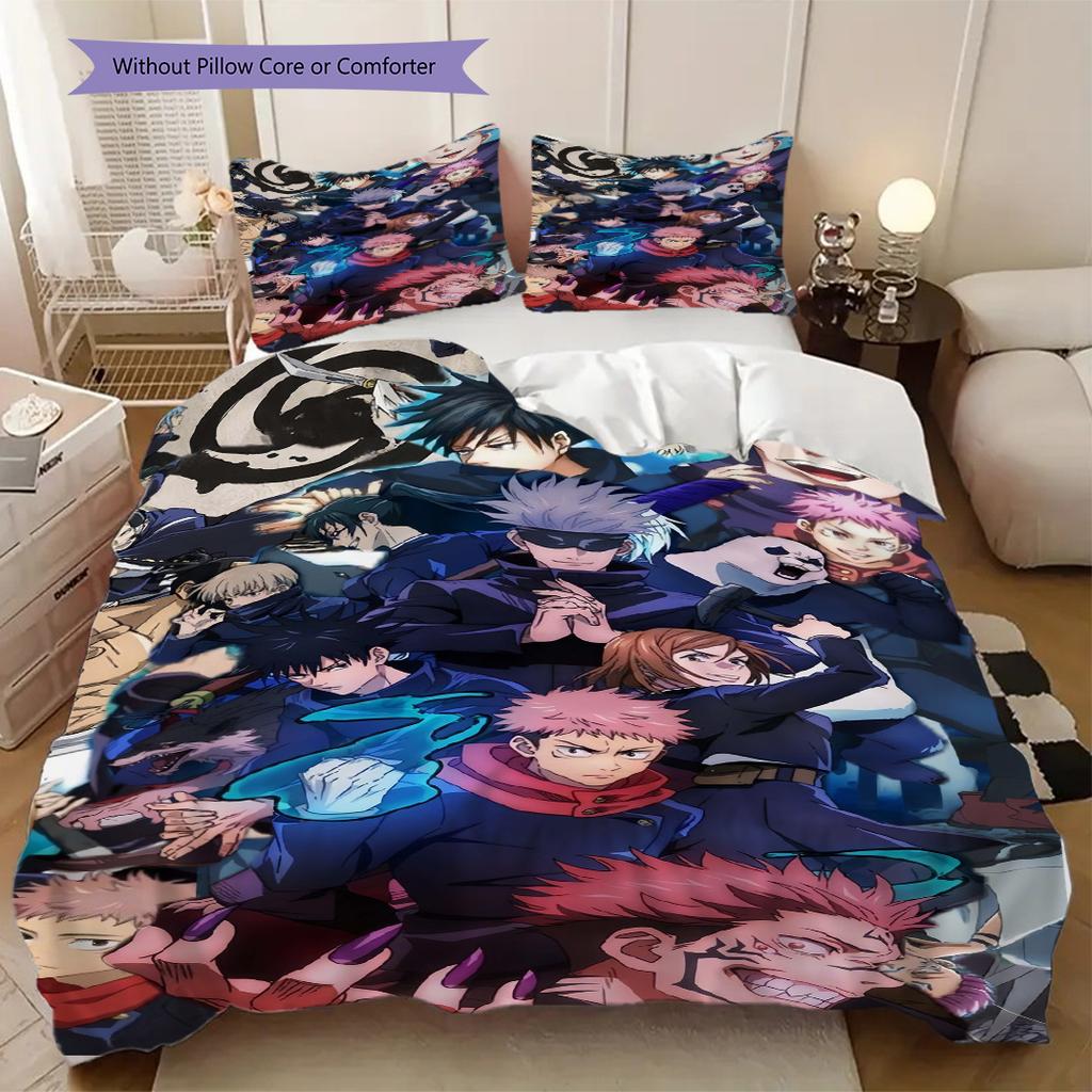 Jujutsu Kaisen Soft Comfortable Duvet Cover, Children's Bedding Set Gift, Various Sizes Available LXR173