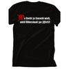 Men'S Gothic German Text Print T-Shirt - Right To Wrong Resistance Duty Slogan - 100% Cotton Crew Neck Casual Tee - Black With White & Red Gothic
