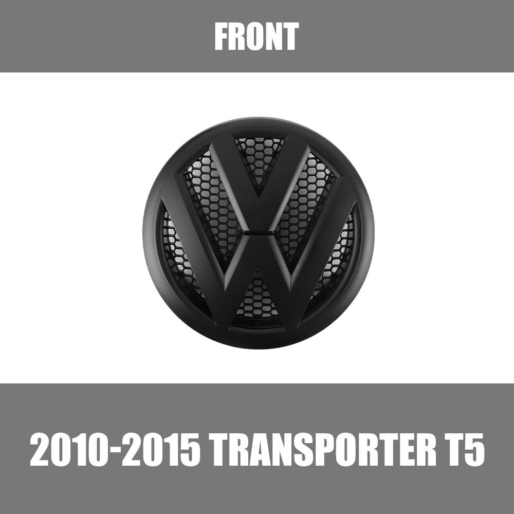 YNEPB1 1/2pcs Car Front Rear Trunk Logo Emblem Badge Sticker Decoration For Volkswagen VW Transporter T5 2010 2011 2012 2013 2015 2014