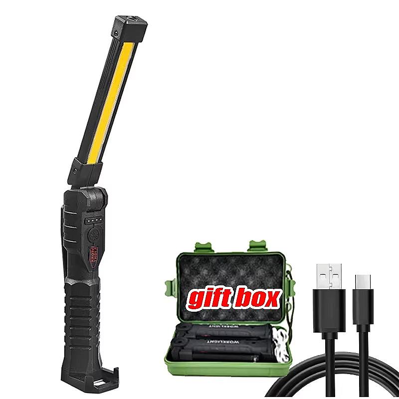 Ultra Bright LED Work Lights Rechargeable Magnetic Hook Camping Lamp Built-in Battery Repair Flashlight Portable Output Lanterns