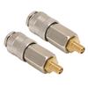 2 Pack Portable Air Compressor Adapters Heavy Duty Steel Male Thread To US Valve 3 In 1 Quick Connector Coupler for