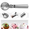 Stainless Steel Spherical Ice Cream Scoop for Fruit Digging, Meatball Making, and Other Cooking Tools (Large Color Box Package)