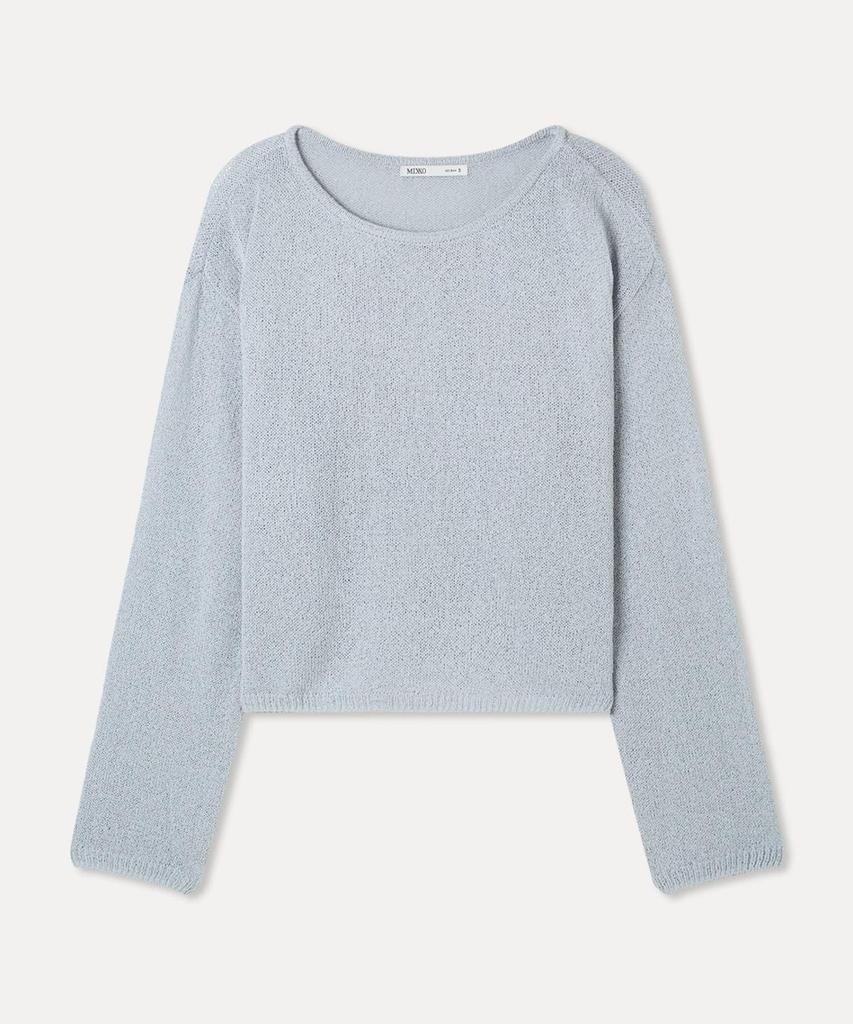 MIXXO Boat Neck Wrap Button Knit_Miwkag761T