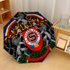 Ac Sparta Praha Fashionable Automatic Opening/Closing Folding Umbrella. Portable and Foldable, Ideal for Gift, Travel, and Daily Use
