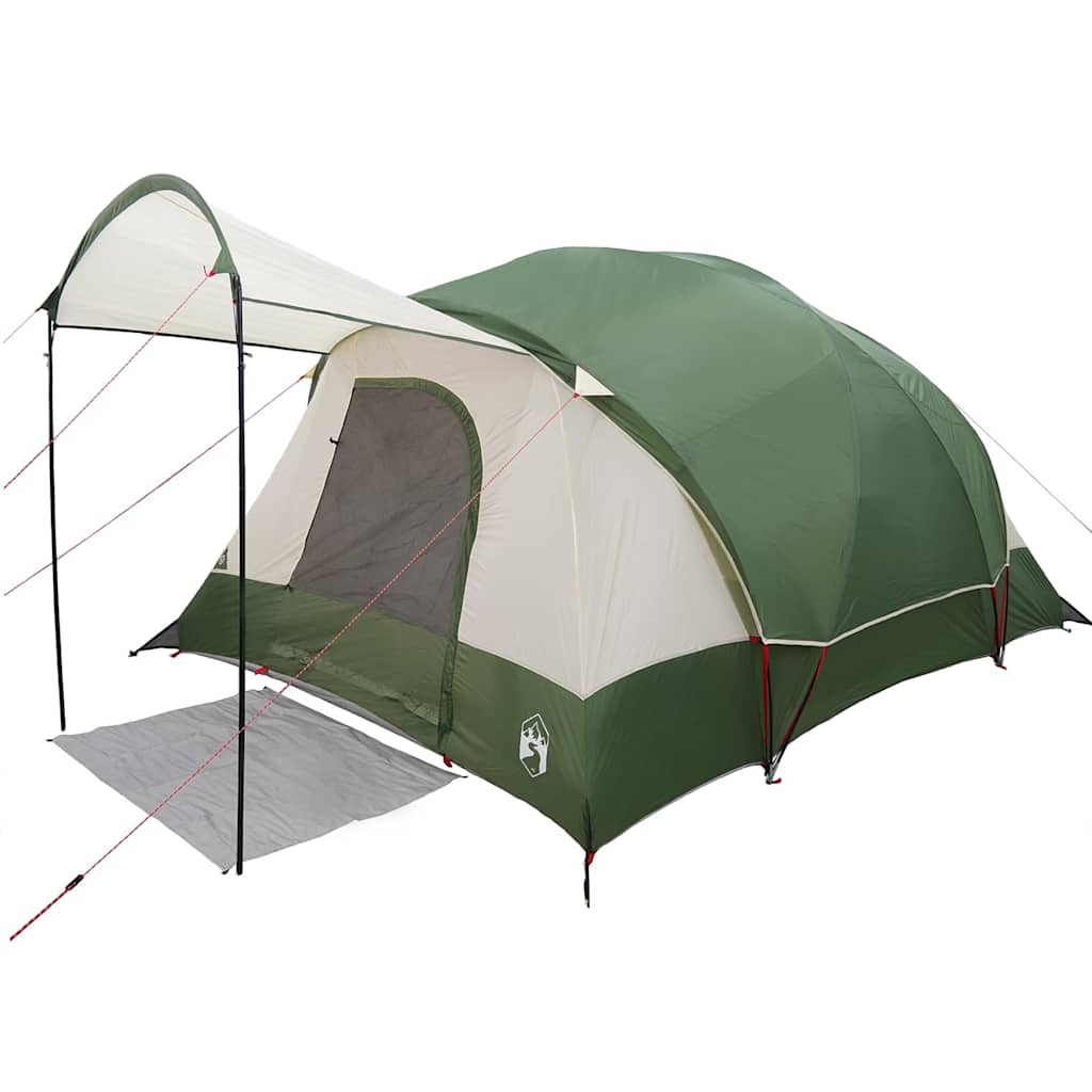 Tunnel Family Tent for 8 Persons Green Waterproof