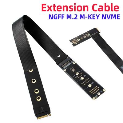 Кабель-удлинитель M.2 NVMe SSD с поддержкой PCle4.0, удлинитель PCI-Express 4.0 X4 M Key для M.2 2230 2242 2260 2280 SSD