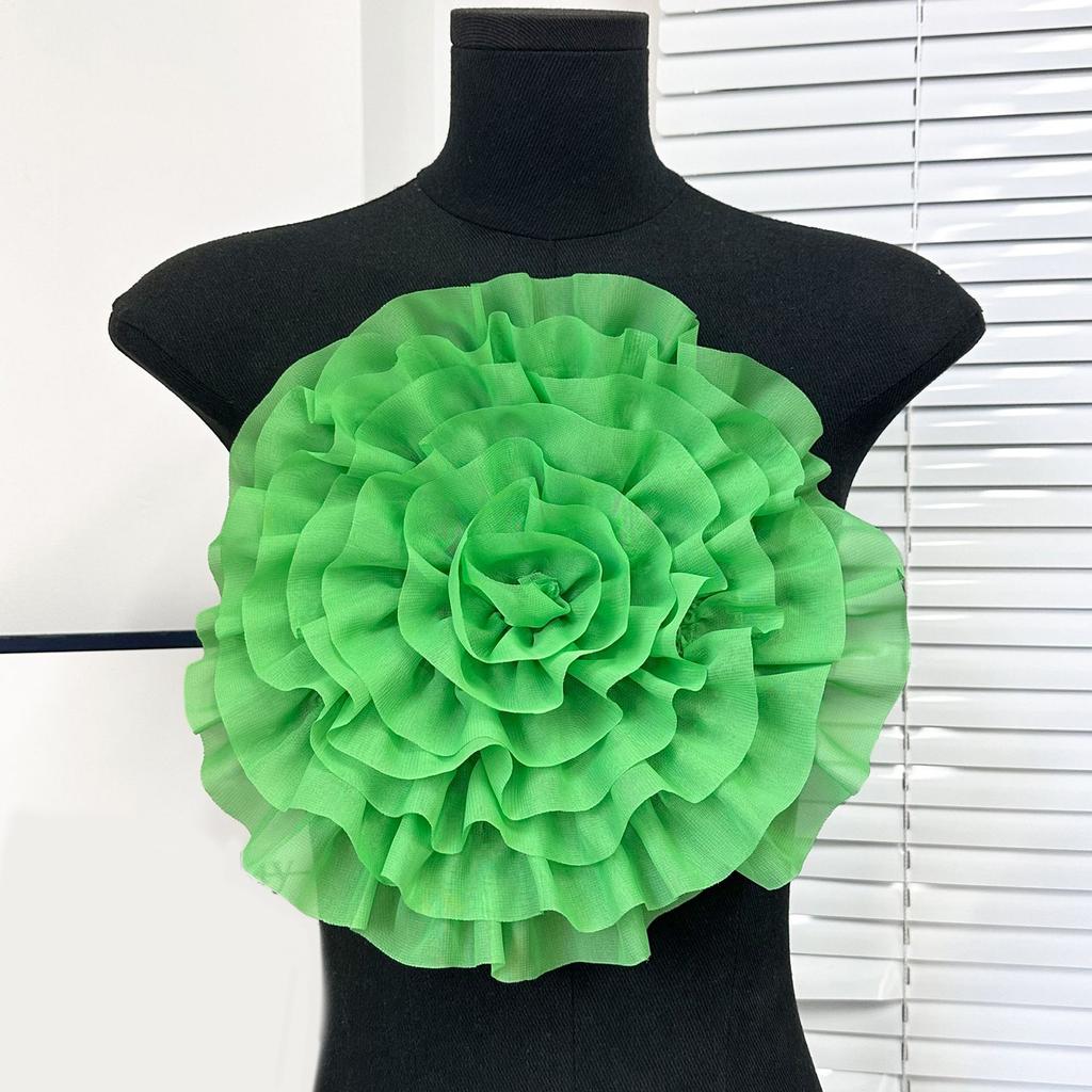 Eye-Catching Oversized Flower Applique for Clothes Hat Sewing Patches DIY Scarf Wedding Dress Decors Accessories