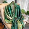 180*90cm Large Silk Satin Scarf Women Fashion Printed Scarf Spring And Summer Styles New Shawl Wrap Female Hand  NEW