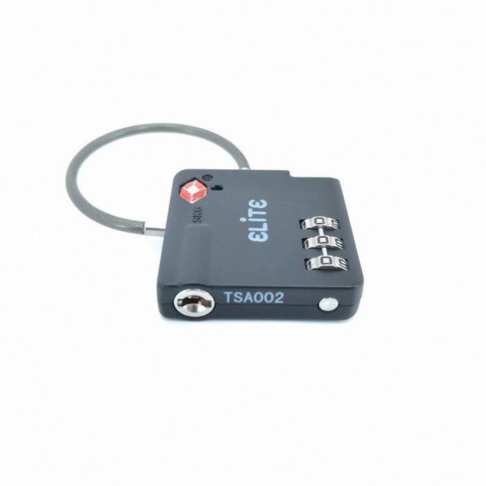 Cadenas à code TSA Elite - Noir
