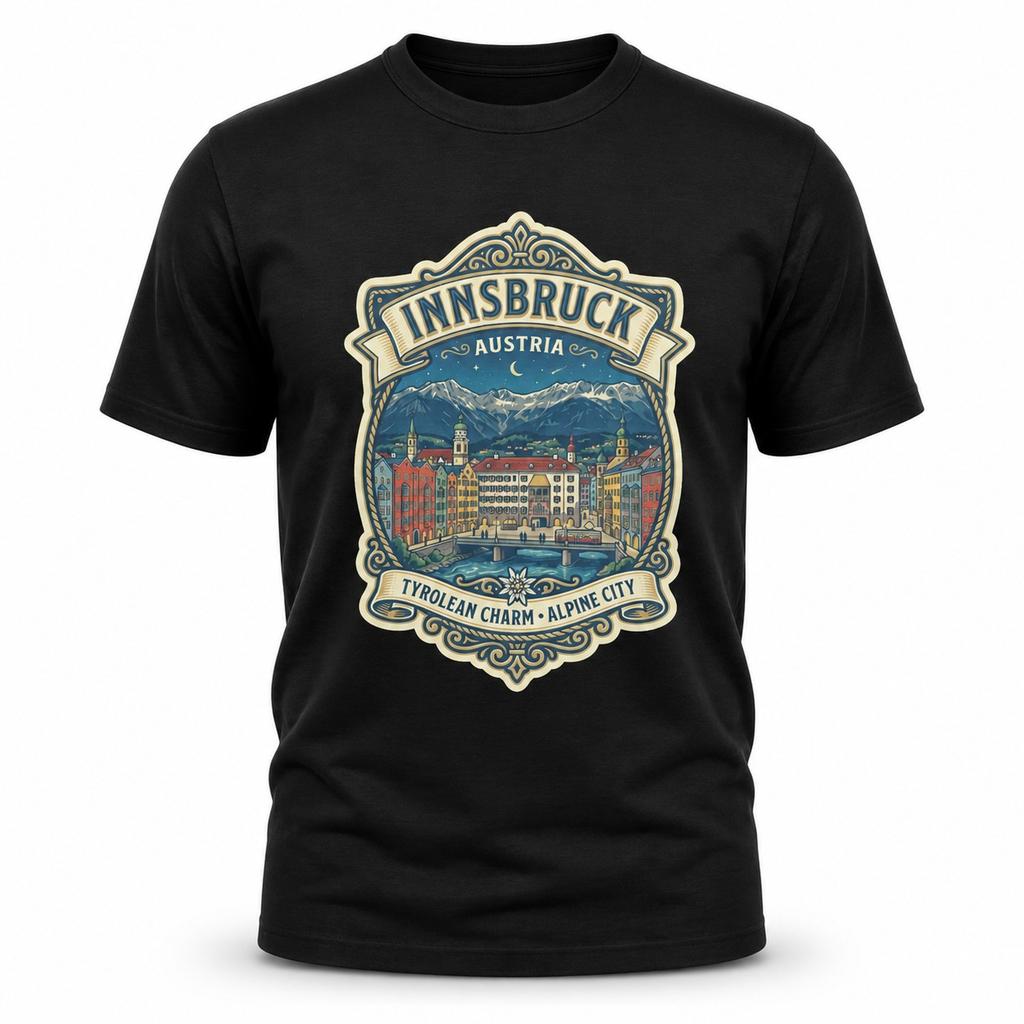Innsbruck Austria Alpine City Graphic T-Shirt Unisex Travel Tee