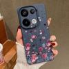 Красный цветочный принт TPU матовый кожаный текстурный чехол для Xiaomi 13T Poco X6 M6 Pro Redmi Note 14 Pro 13 12 11 10 Pro тонкий мягкий противоударный чехол для телефона