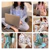 Spring Pajamas Washable Breathable Cartoon Pattern Casual Spring Autumn Women Pajamas Set for Vacation