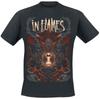 Футболка с принтом In Flames Band Hourglass Claws Эпическая 100% Хлопок Повседневная Нейтральная Футболка Мелодичный Дэт-метал Streetwear для Унисекс Женщин
