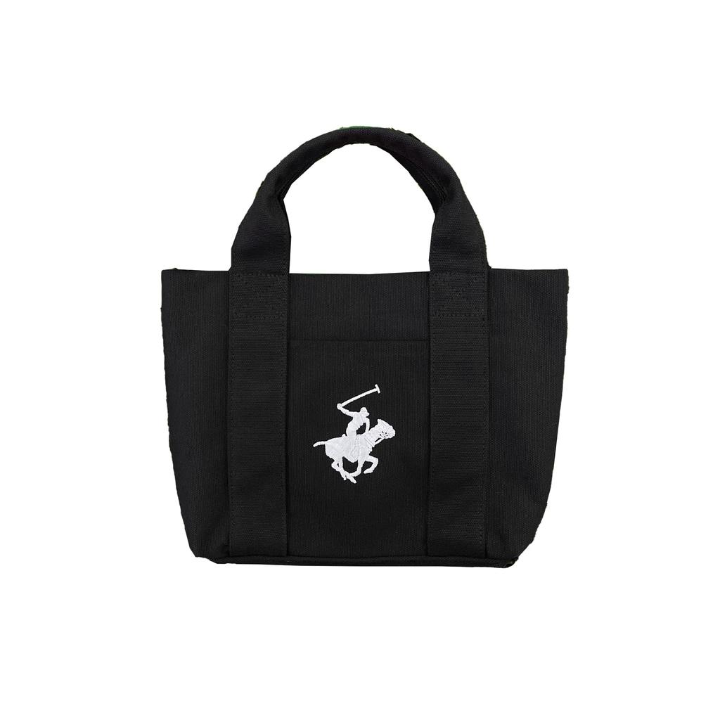 Сумка-тоут Hills Polo BEVERLY HILLS POLO CLUB Логотип бренда Beverly Hills Polo Club с вышивкой в виде пони Сумка-тоут BHPC из холста Мини-сумка 2 типа на выбор 10 л