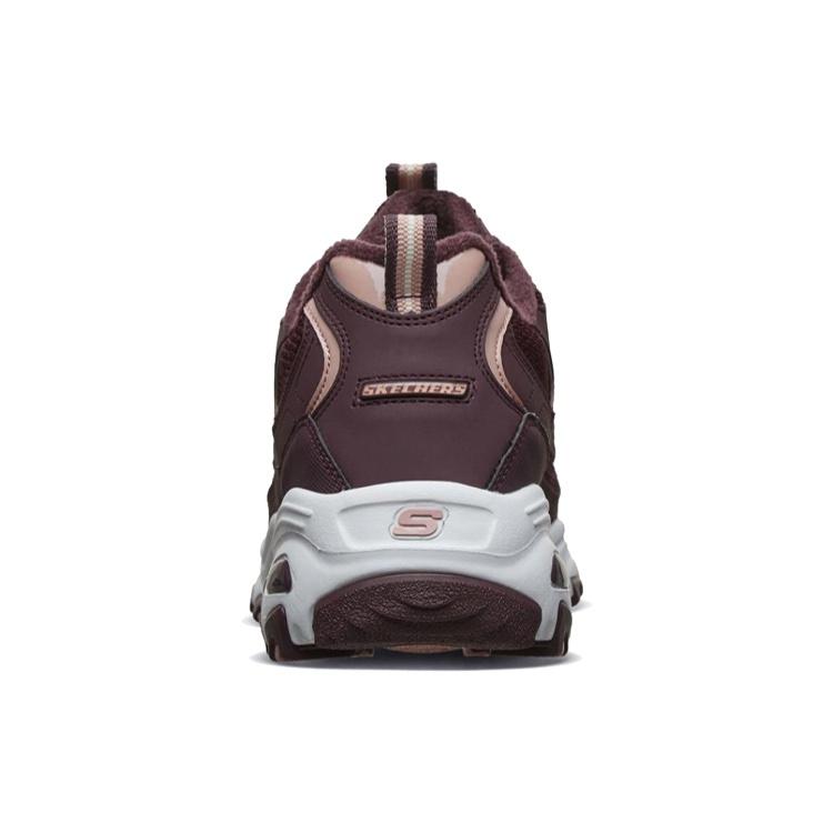 (WMNS) Кроссовки Skechers D'Lites 1.0 Красный/Белый Женские 66666254-BURG
