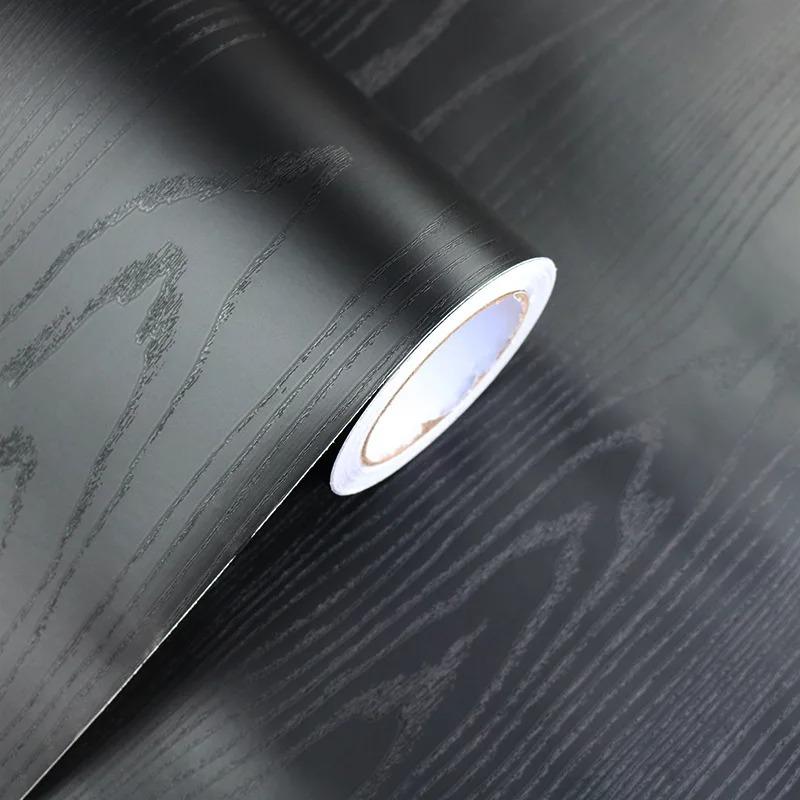 ПВХ Водонепроницаемые Матовые Обои Темно-зеленые Виниловые Самоклеящиеся Наклейки для Стен Мебели Гостиной Контактная Бумага Домашний Декор