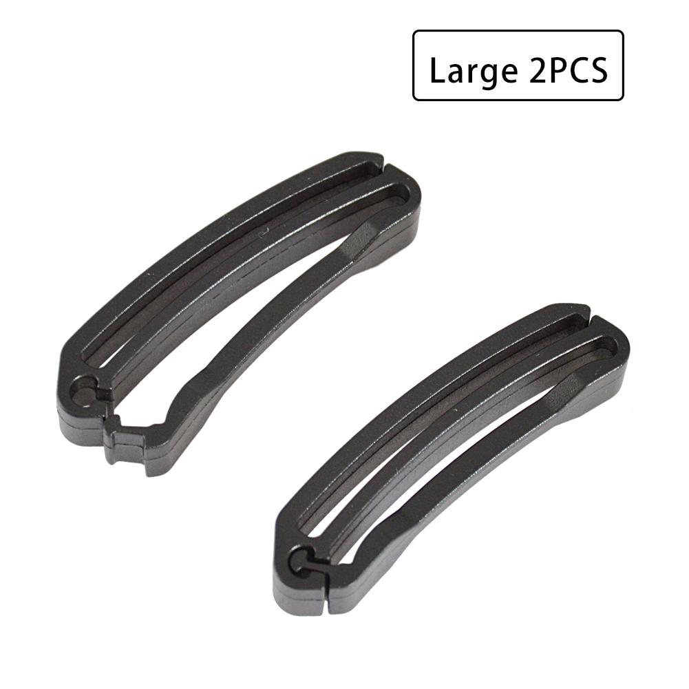 2pcs Webbing Tail Clip Fixing Clip Storage Buckle Diving Accessories For Webbing Quick Slip Keeper