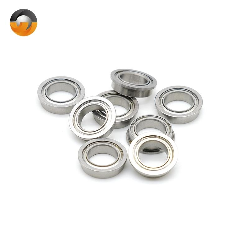10pcs ABEC-7 MF128ZZ 8x12x3.5 mm Chrome Steel Deep Groove Ball Bearing MF128ZZ Flanged Ball Bearing MF128