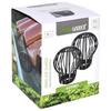 Black plastic gutter filter 2 pcs.