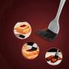 Silicone Basting Brush with Stainless Steel Handle for BBQ Grill Cooking Heat Resistant Pastry Tool Long Baking Brush for Sauce Application