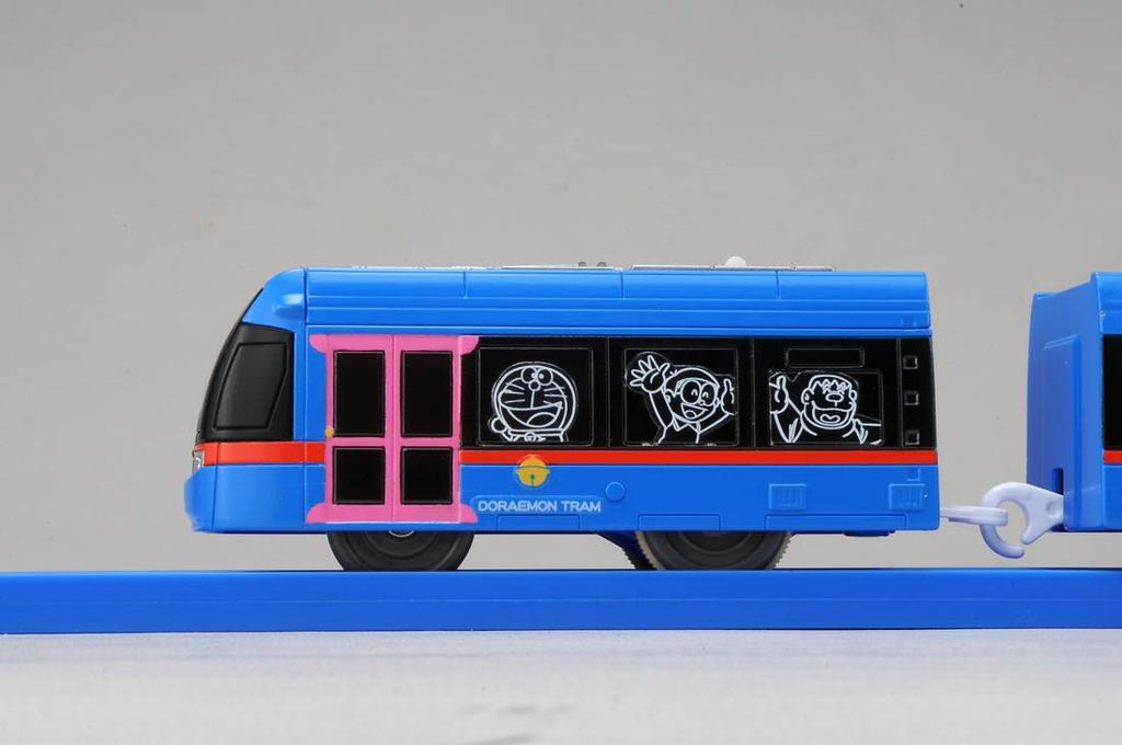 Takara Tomy Doraemon Train Toy for ages 3 and Meets toy safety standards and is ST mark "Plarail SC-06 Tram" up. certified.
