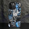 Чехол для телефона iPhone 15 16 Pro Max 11 13 Pro 14 Plus 12 11Pro 15Pro Max 16e Защитная крышка Fundas Супер Крутой Черный Граффити