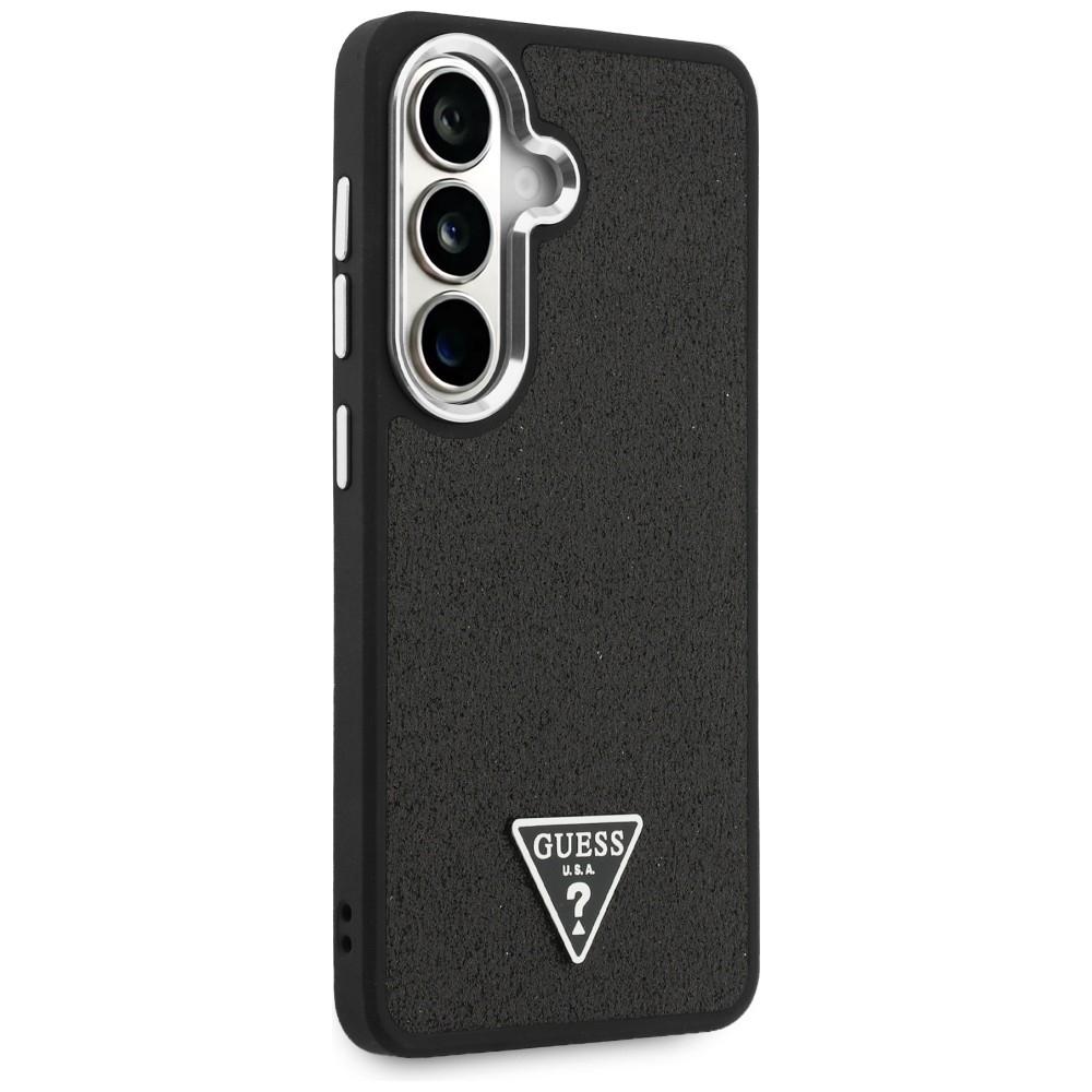 Guess Fixed Glitter Triangle MagSafe case for Samsung Galaxy S26 black