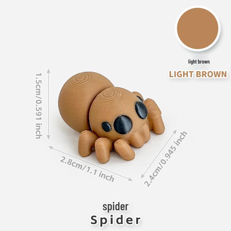 Красочные 3D-печатные игрушки-маленькие животные - Модели животных для декора микро-ландшафта