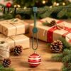 Decorative Garland Hangers 12 Pcs Christmas Hanger Ribbons, Silicone Ornament And Strings for Flexible Hooks Tree, Adjustable Sliding Holiday