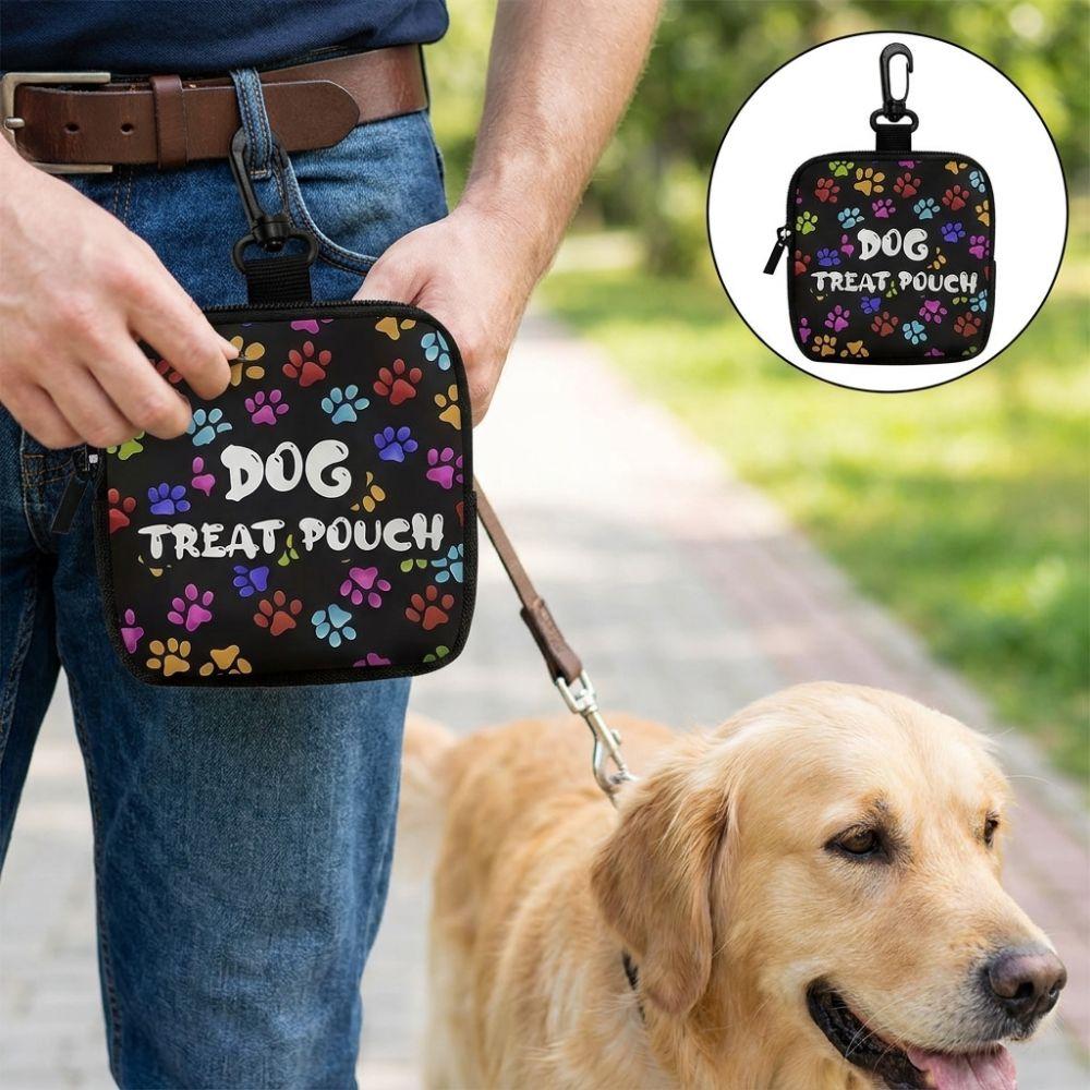 Transparent Window Dog Snack Bag Zipper Closure Pet Treat Pouch Dog Care Bag Pet Training