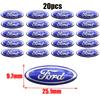 2 шт. 20 шт. Ford 17,4 мм 20,4 мм 23,6 мм 25,1 мм 3D Алюминиевый Логотип Автомобиля Брелок Украшение Эмблема Наклейка Значок Автомобильного Ключа Аксессуары