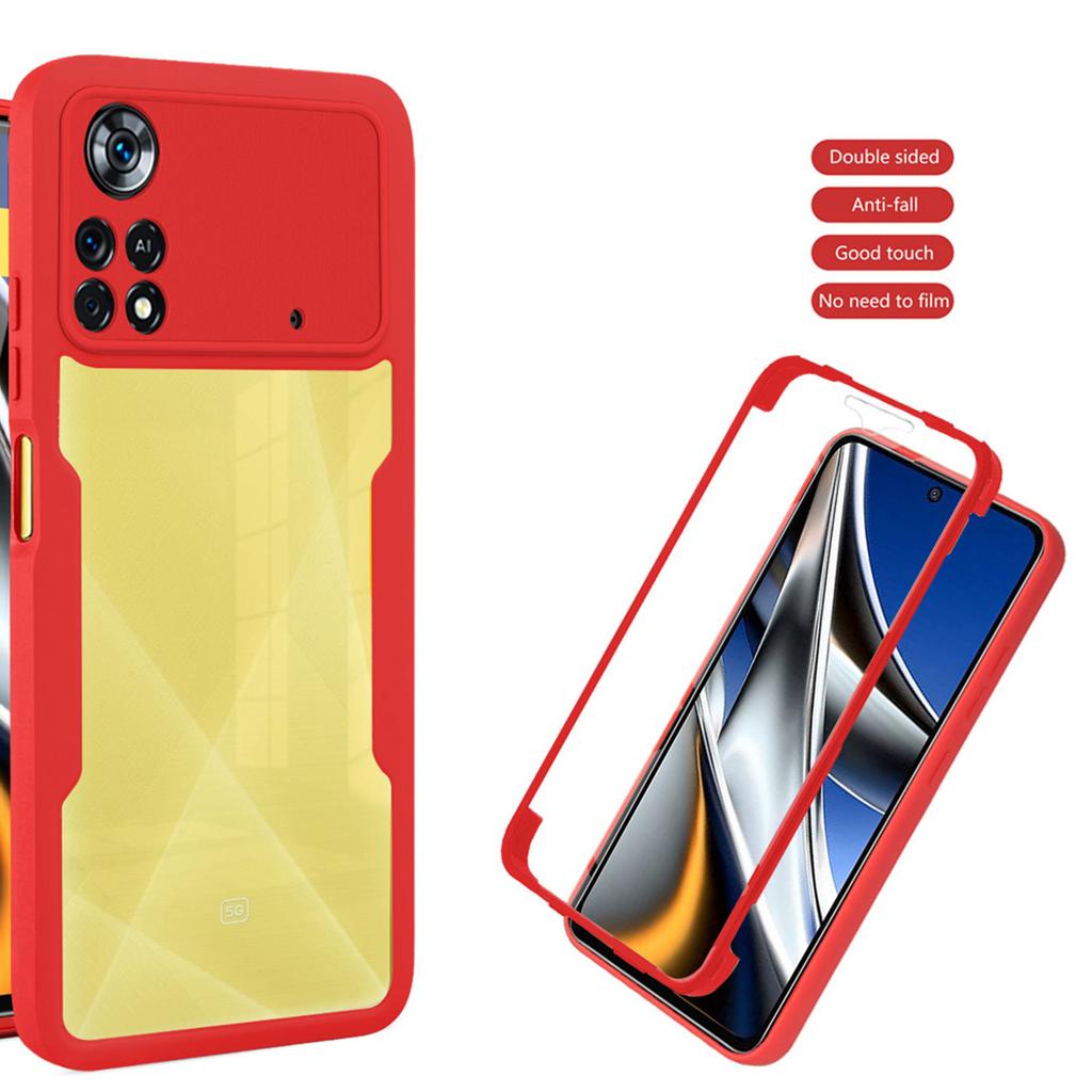 Для Xiaomi Poco X4 Pro Чехол Poco X4 GT Чехол X4PRO Чехол для защиты всего тела Защитный 360 Двусторонний Чехол Funda Coque Capa