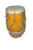 Traditional Yellow Dholak – Nut Bolt Wooden Musical Instrument