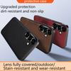 For Samsung Galaxy S25 Case PU+TPU+PC Phone Back Cover with Metal Lens Frame