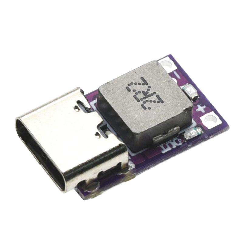 Высокоэффективный USB-C модуль питания с двойной функцией для аккумулятора 18650 3,7 В / 4,2 В, выход 12 Вт / 2,4 А