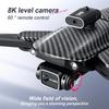 K611 MAX Drone Profissional Brushless Obstacle Avoidance 8K Двойная камера Оптическое позиционирование потока Складной летательный аппарат FPV 2024 Дрон