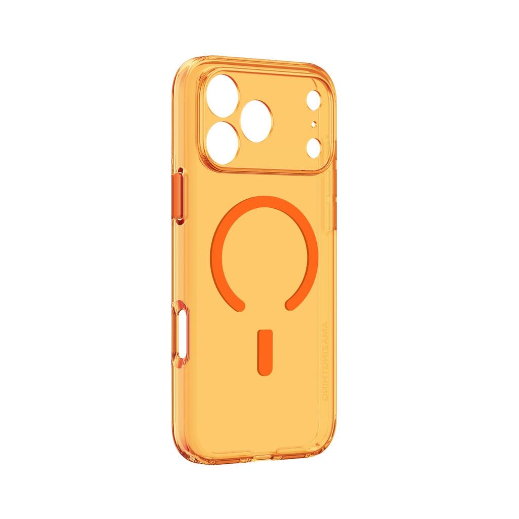 Etui Pokrowiec Na Iphone 17 Pro Minimal Mag Lens Case - Pomarańczowy