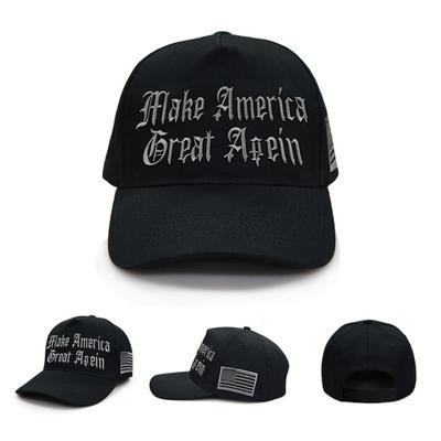 Бейсболка Трампа MAGA Never Surrender с вышитым американским флагом и длинными полями для предвыборной кампании президента 2024 года