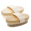 Natural Bristle Brush Soft Wet Dry Skin Body Spa Brush Bath Massager Home Dry Wet Back Shower Brushes Exfoliating Bathing Brush