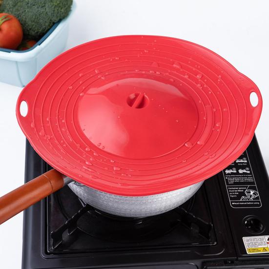 Силиконовая крышка для кастрюли, предупреждающая проливание, термостойкая универсальная крышка против перелива для кастрюль и сковородок, многофункциональная крышка для кастрюль