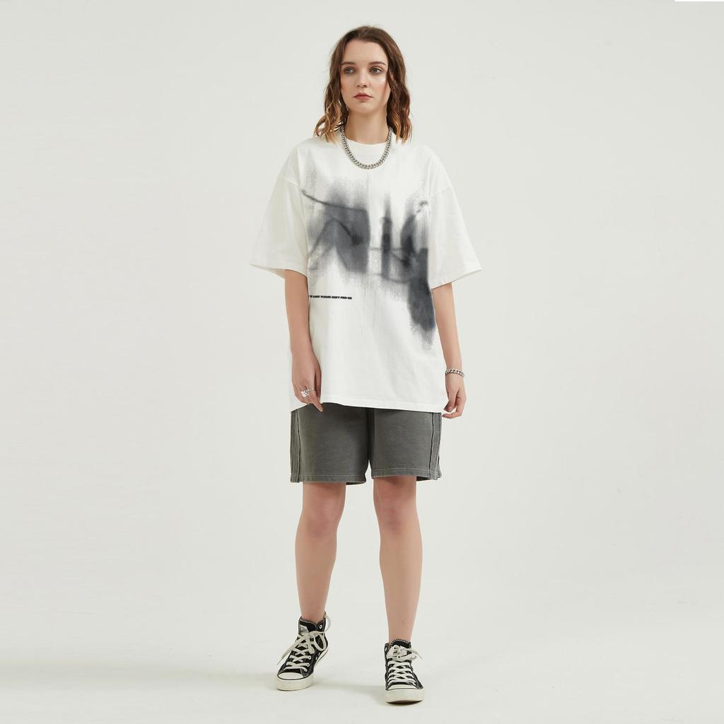 Streetwear Abstract Body Graphic T-Shirt Cotton Tshirt Unisex Tops Tees Summer Short Sleeves T Shirt