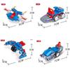 10 в 1 Деформационный робот Fit Строительные блоки Детские игрушки своими руками Кирпичи Подарки для мальчиков