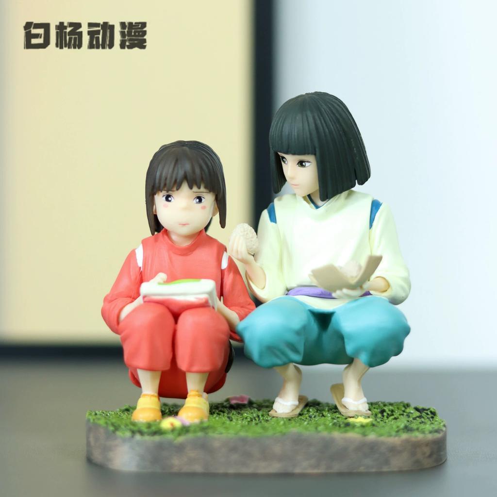 New Cartoon Anime Figure Ogino Chihiro And Nigihayami Kohakunushi Action Figures Pvc Action Model Doll Collectible Toy Gift