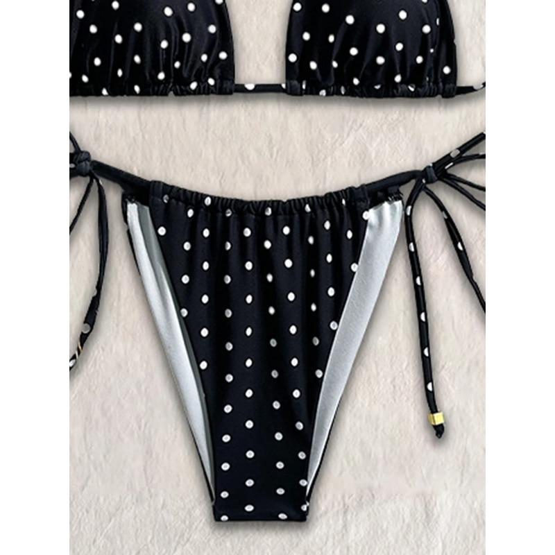 Micro Bikini Sexy Swimsuits For Women 2025 Swimwear Dot Brazilian Bikini Set Thong Biquini Swim Suits String Beachwear Female