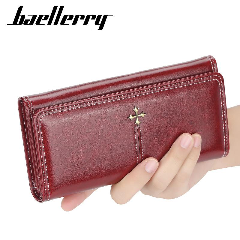 Baellerry женский длинный кошелек в корейском стиле кошелек с несколькими отделениями для карт бумажник на молнии сумка для сотового телефона модный клатч