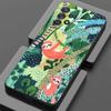 Jungle Art illustration Snake Cats Sloth For Samsung A55 Case A54 A52S A53 5G A51 A34 A35 A33 A32 A50 A72 A71 A30 A7 Soft Cover
