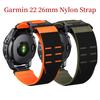 22 26 мм Нейлоновый ремешок Garmin с петлей и быстросъемными креплениями для часов Fenix5 5Plus 6 6Pro 7Pro Instinct 965 Ремешок для часов Fenix5X 6X 7X