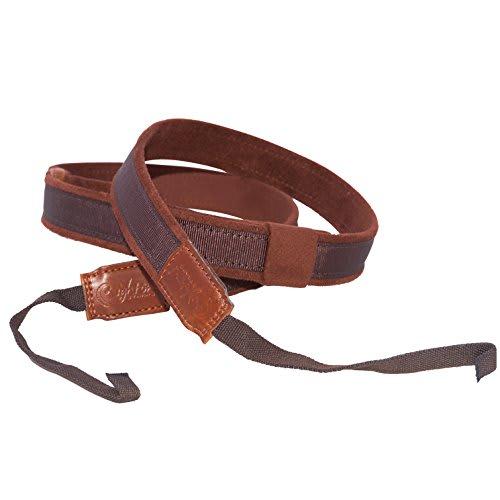 RightOn! STRAPS Ukulele Strap, 2.5cm Wide, 103-136cm Long, UKE Dual Hook, Brown